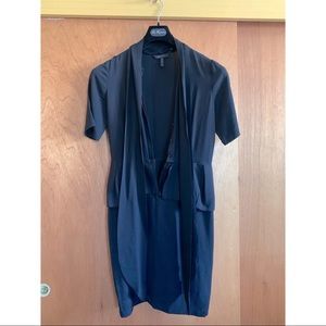 BCBGMAXAZRIA Peplum Black Dress